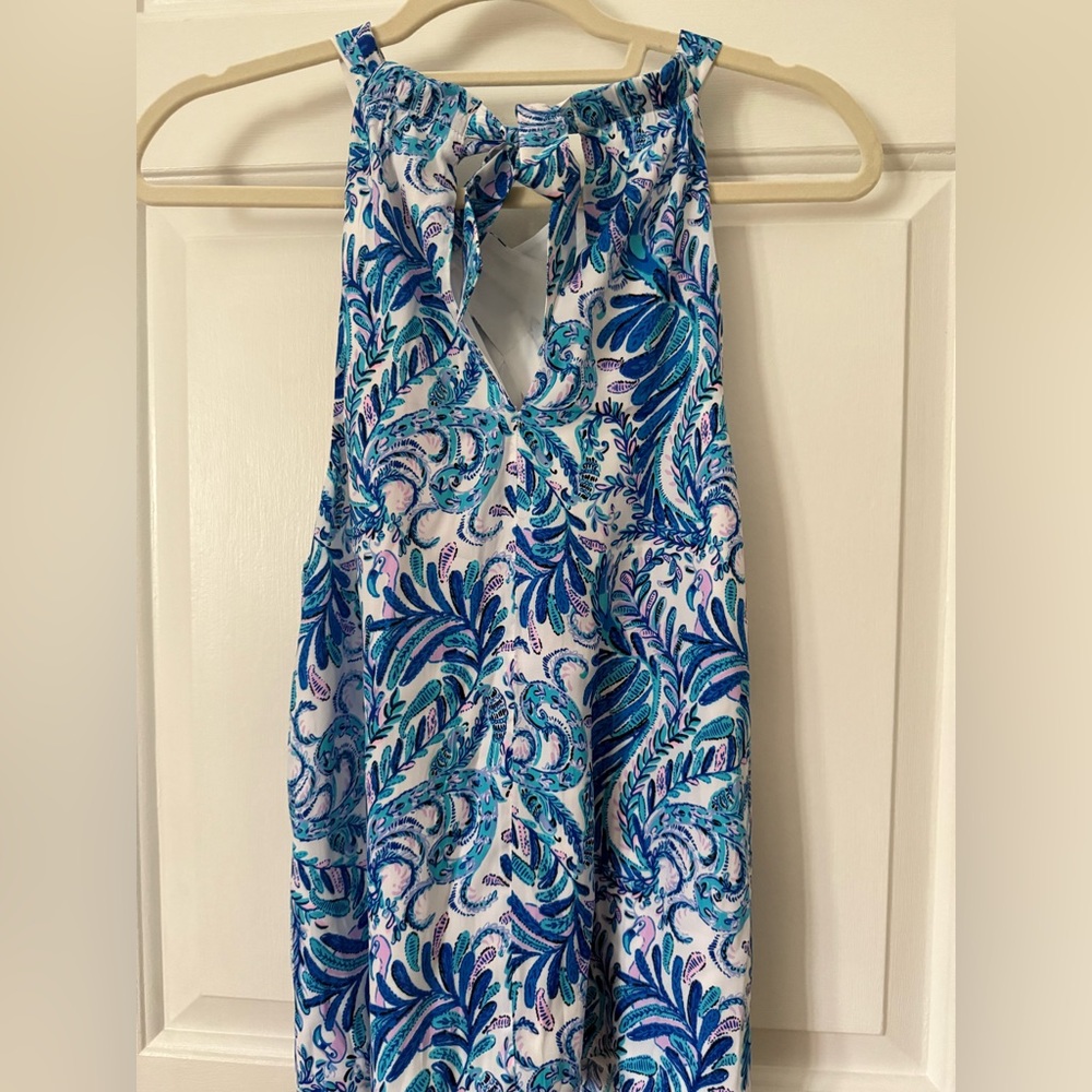 Lilly Pulitzer NWT Blue and White Floral Top